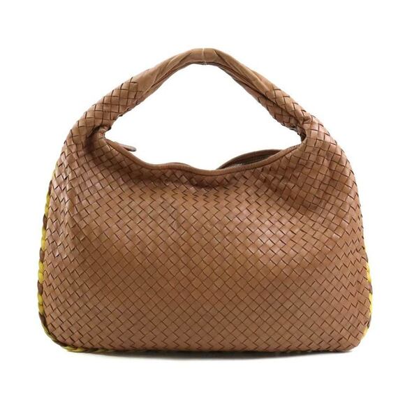 BOTTEGA VENETA Brown Leather Intrecciato Shoulder Bag - Picture 1 of 5